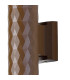 Springwater Diamond Pattern Wall Lamp Dome Acrylic Shade 2 x GU10 IP54 Dark Brown/Clear/Frosted -6