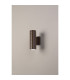 Springwater Diamond Pattern Wall Lamp Dome Acrylic Shade 2 x GU10 IP54 Dark Brown/Clear/Frosted -8