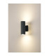 Springwater Diamond Pattern Wall Lamp Dome Acrylic Shade 2 x GU10 IP54 Grey/Clear/Frosted -3