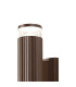 Springwater Ribbed Line Wall Lamp X Pattern Acrylic Shade 2 x GU10 IP54 Dark Brown/Clear/Frosted -6