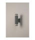 Springwater Ribbed Line Wall Lamp X Pattern Acrylic Shade 2 x GU10 IP54 Grey/Clear/Frosted -7