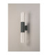 Springwater II Ribbed Line Wall Lamp Bubble Acrylic Shade 2 x GU10 IP54 Grey/Clear -7