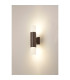 Springwater Ribbed Line Wall Lamp Horizontal Line Acrylic Shade 2 x GU10 IP54 Dark Brown/Clear/Frosted -3