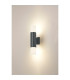 Springwater Ribbed Line Wall Lamp Horizontal Line Acrylic Shade 2 x GU10 IP54 Grey/Clear/Frosted -3
