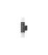 Springwater Ribbed Line Wall Lamp Horizontal Line Acrylic Shade 2 x GU10 IP54 Grey/Clear/Frosted -4
