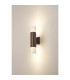 Springwater Ribbed Line Wall Lamp Tier Pattern Acrylic Shade 2 x GU10 IP54 Dark Brown/Clear -3