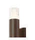 Springwater Ribbed Line Wall Lamp Tier Pattern Acrylic Shade 2 x GU10 IP54 Dark Brown/Clear -6