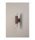 Springwater Ribbed Line Wall Lamp Tier Pattern Acrylic Shade 2 x GU10 IP54 Dark Brown/Clear -7
