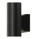 Springwater Ribbed Line Wall Lamp Bubble Acrylic Shade 2 x GU10 IP54 Black/Clear -5