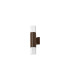 Springwater Ribbed Line Wall Lamp Bubble Acrylic Shade 2 x GU10 IP54 Dark Brown/Clear -3