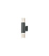 Springwater Ribbed Line Wall Lamp Bubble Acrylic Shade 2 x GU10 IP54 Grey/Clear -1
