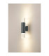 Springwater Ribbed Line Wall Lamp Bubble Acrylic Shade 2 x GU10 IP54 Grey/Clear -3