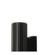 Springwater Ribbed Line Wall Lamp Shallow Acrylic Shade 2 x GU10 IP54 Black/Clear/Frosted -6