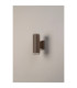 Springwater Ribbed Line Wall Lamp Shallow Acrylic Shade 2 x GU10 IP54 Dark Brown/Clear/Frosted -7