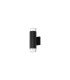 Springwater Ribbed Line Wall Lamp Short Diagonal Pattern Acrylic Shade 2 x GU10 IP54 Black/Clear/Frosted -4