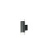 Springwater Ribbed Line Wall Lamp Short Diagonal Pattern Acrylic Shade 2 x GU10 IP54 Grey/Clear/Frosted -1