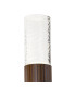 Springwater Ribbed Line Wall Lamp Tall Diagonal Pattern Acrylic Shade 2 x GU10 IP54 Dark Brown/Clear/Frosted -5