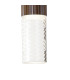 Springwater Ribbed Line Wall Lamp Tall Diagonal Pattern Acrylic Shade 2 x GU10 IP54 Dark Brown/Clear/Frosted -6
