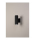 Springwater Ribbed Line Wall Lamp Dome Acrylic Shade 2 x GU10 IP54 Black/Clear/Frosted -7