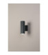 Springwater Ribbed Line Wall Lamp Dome Acrylic Shade 2 x GU10 IP54 Grey/Clear/Frosted -5