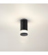 Springwater 6.4cm Diamond Pattern Ceiling X Pattern Acrylic Shade 1 x GU10 IP54 Black/Clear/Frosted -3