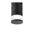 Springwater 6.4cm Diamond Pattern Ceiling X Pattern Acrylic Shade 1 x GU10 IP54 Black/Clear/Frosted -6