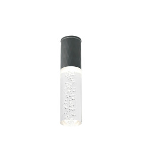 Springwater II 6.4cm Diamond Pattern Ceiling Bubble Acrylic Shade 1 x GU10 IP54 Grey/Clear -1