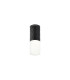 Springwater 6.4cm Diamond Pattern Ceiling Horizontal Line Acrylic Shade 1 x GU10 IP54 Black/Clear/Frosted -1
