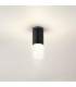 Springwater 6.4cm Diamond Pattern Ceiling Horizontal Line Acrylic Shade 1 x GU10 IP54 Black/Clear/Frosted -3