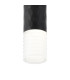 Springwater 6.4cm Diamond Pattern Ceiling Horizontal Line Acrylic Shade 1 x GU10 IP54 Black/Clear/Frosted -6