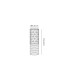 Springwater 6.4cm Diamond Pattern Ceiling Horizontal Line Acrylic Shade 1 x GU10 IP54 Dark Brown/Clear/Frosted -2