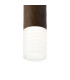 Springwater 6.4cm Diamond Pattern Ceiling Horizontal Line Acrylic Shade 1 x GU10 IP54 Dark Brown/Clear/Frosted -6