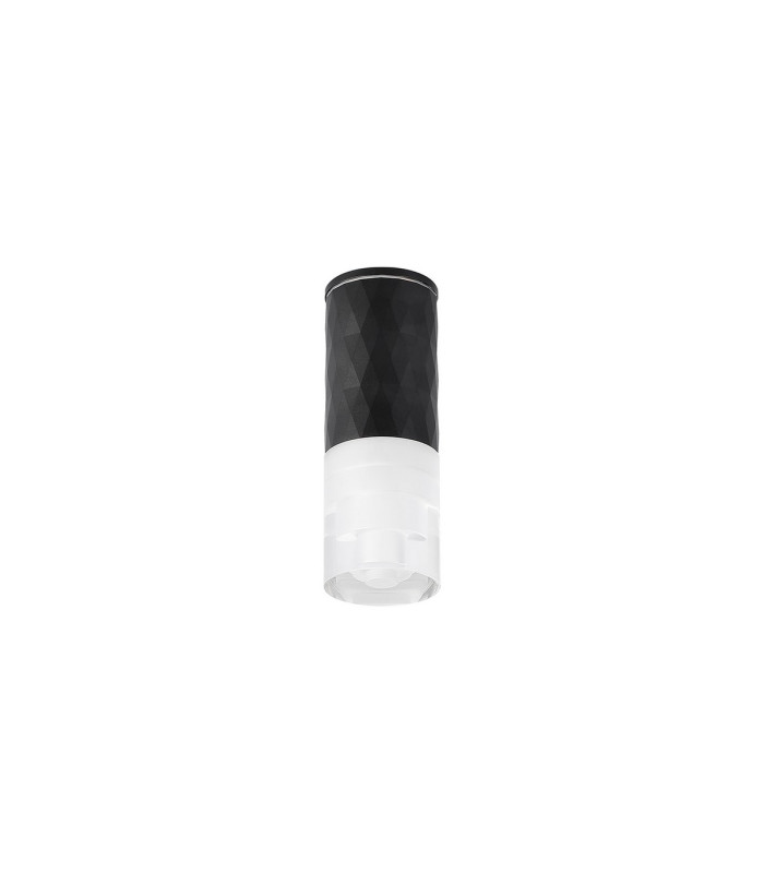 Springwater 6.4cm Diamond Pattern Ceiling Tier Pattern Acrylic Shade 1 x GU10 IP54 Black/Clear -4
