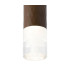 Springwater 6.4cm Diamond Pattern Ceiling Tier Pattern Acrylic Shade 1 x GU10 IP54 Dark Brown/Clear -6