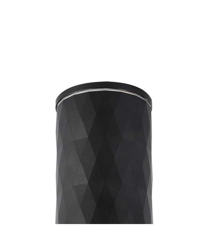 Springwater 6.4cm Diamond Pattern Ceiling Bubble Acrylic Shade 1 x GU10 IP54 Black/Clear -5