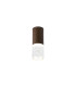 Springwater 6.4cm Diamond Pattern Ceiling Bubble Acrylic Shade 1 x GU10 IP54 Dark Brown/Clear -1