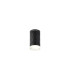 Springwater 6.4cm Diamond Pattern Ceiling Shallow Acrylic Shade 1 x GU10 IP54 Black/Clear/Frosted -1
