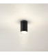 Springwater 6.4cm Diamond Pattern Ceiling Shallow Acrylic Shade 1 x GU10 IP54 Black/Clear/Frosted -3