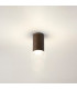 Springwater 6.4cm Diamond Pattern Ceiling Shallow Acrylic Shade 1 x GU10 IP54 Dark Brown/Clear/Frosted -3
