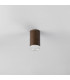 Springwater 6.4cm Diamond Pattern Ceiling Shallow Acrylic Shade 1 x GU10 IP54 Dark Brown/Clear/Frosted -7