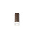 Springwater 6.4cm Diamond Pattern Ceiling Short Diagonal Pattern Acrylic Shade 1 x GU10 IP54 Dark Brown/Clear/Frosted -1