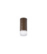 Springwater 6.4cm Diamond Pattern Ceiling Short Diagonal Pattern Acrylic Shade 1 x GU10 IP54 Dark Brown/Clear/Frosted -4