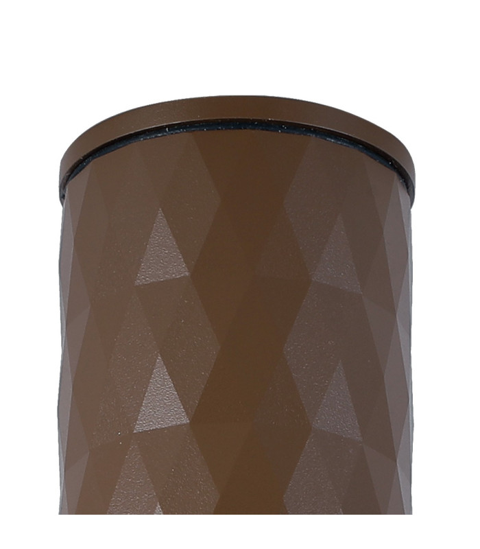 Springwater 6.4cm Diamond Pattern Ceiling Short Diagonal Pattern Acrylic Shade 1 x GU10 IP54 Dark Brown/Clear/Frosted -5