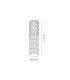 Springwater 6.4cm Diamond Pattern Ceiling Tall Diagonal Pattern Acrylic Shade 1 x GU10 IP54 Black/Clear/Frosted -2