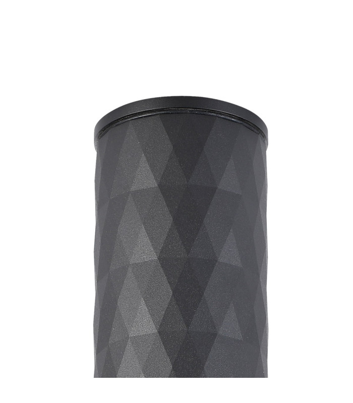Springwater 6.4cm Diamond Pattern Ceiling Tall Diagonal Pattern Acrylic Shade 1 x GU10 IP54 Black/Clear/Frosted -5
