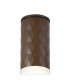 Springwater 6.4cm Diamond Pattern Ceiling Tall Diagonal Pattern Acrylic Shade 1 x GU10 IP54 Dark Brown/Clear/Frosted -5