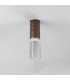 Springwater 6.4cm Diamond Pattern Ceiling Tall Diagonal Pattern Acrylic Shade 1 x GU10 IP54 Dark Brown/Clear/Frosted -7