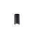 Springwater 6.4cm Diamond Pattern Ceiling Dome Acrylic Shade 1 x GU10 IP54 Black/Clear/Frosted -1