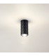 Springwater 6.4cm Diamond Pattern Ceiling Dome Acrylic Shade 1 x GU10 IP54 Black/Clear/Frosted -3