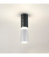 Springwater 6.4cm Diamond Pattern Ceiling Tall Diagonal Pattern Acrylic Shade 1 x GU10 IP54 Grey/Clear/Frosted -3